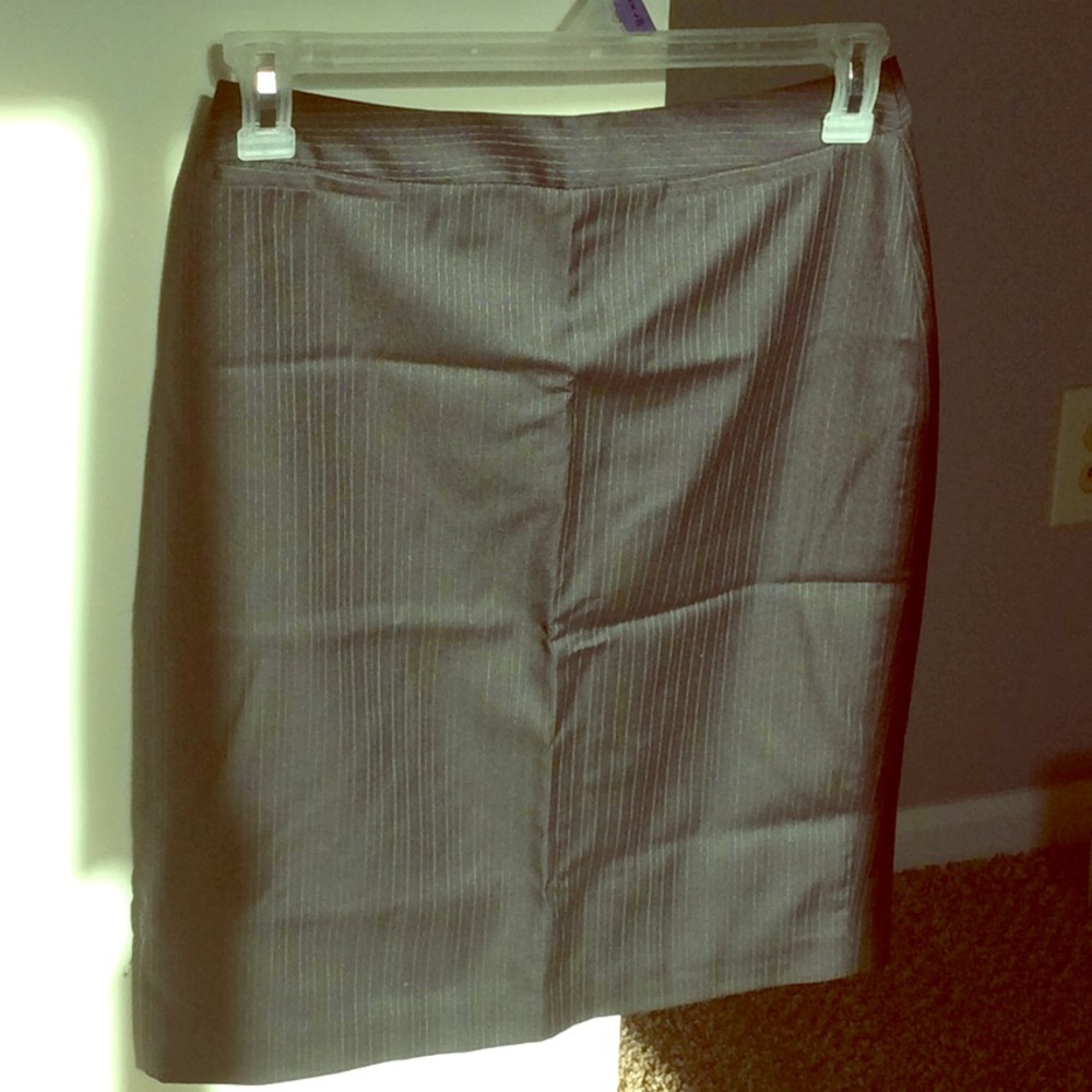Navy Pinstriped pencil skirt, suiting